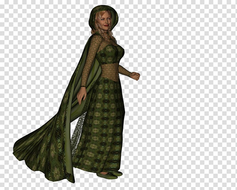 Robe Costume design Gown Legendary creature, woodland fairy transparent background PNG clipart