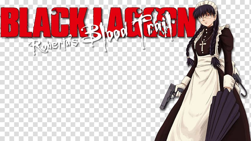 Black Lagoon Roberta Character Fan art Anime, Anime transparent background PNG clipart