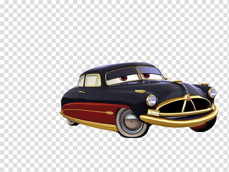 Doc Hudson Lightning McQueen Sally Carrera Cars Pixar, taxi transparent background PNG clipart