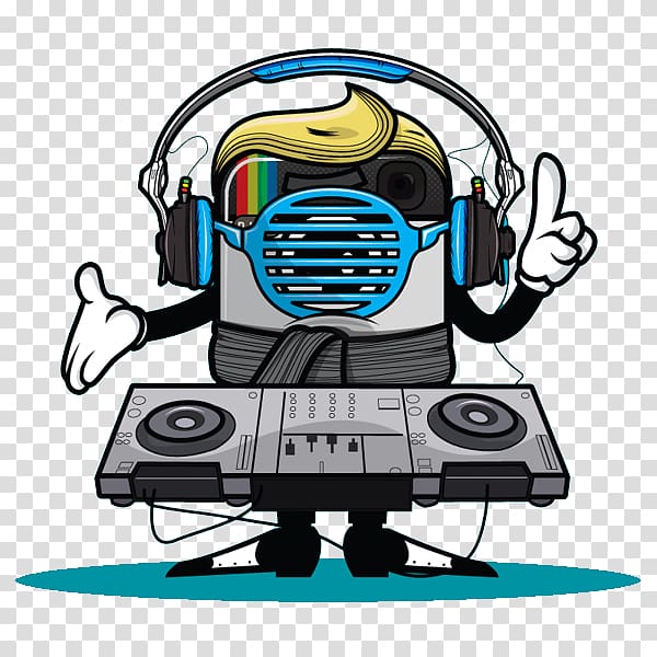 Cartoon, DJ Frankenstein transparent background PNG clipart