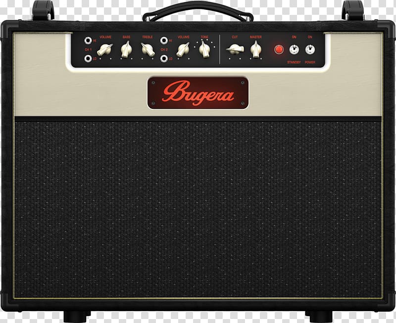 Guitar amplifier Bugera BC30 EL84, amplifier bass volume transparent background PNG clipart