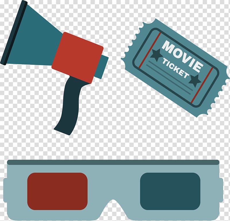 Film Cinema Clapperboard Illustration, Film special glasses transparent background PNG clipart