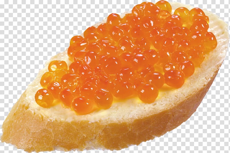 Red caviar Butterbrot Sandwich Pancake, hot dog transparent background PNG clipart