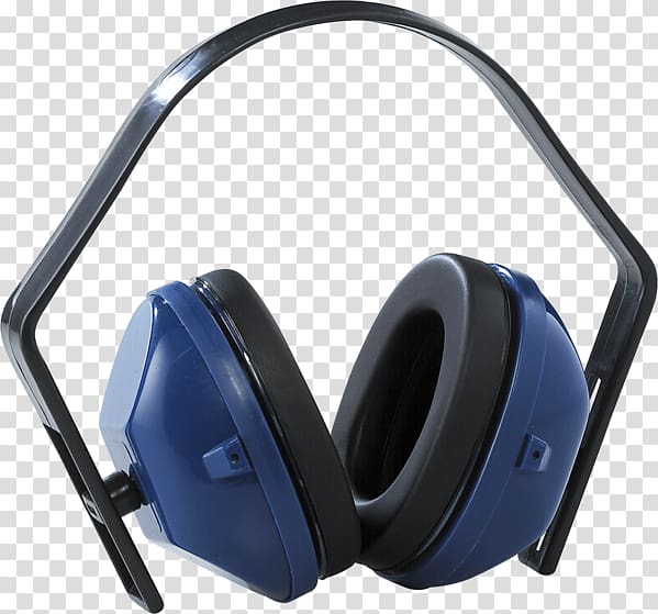 Headphones Earmuffs Blue Personal protective equipment, headphones transparent background PNG clipart