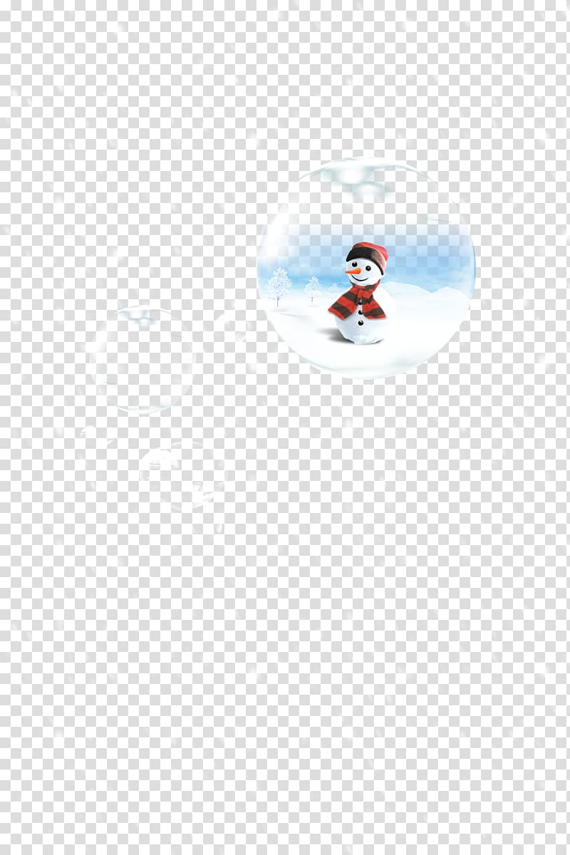 Water Computer The Snowman , Bubble snowman material transparent background PNG clipart