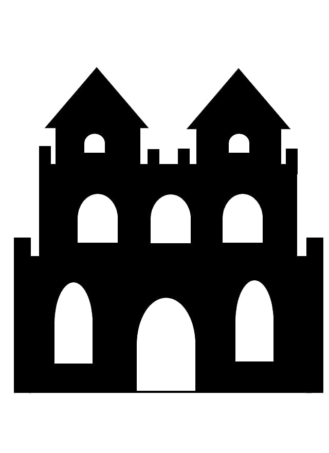 Cinderella Castle Free content , Halloween Black And White transparent background PNG clipart
