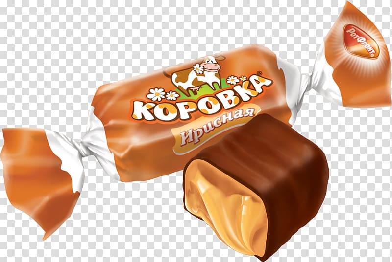 Krówki Milk Candy Rot Front Open Joint- Company Waffle, Bonbone transparent background PNG clipart