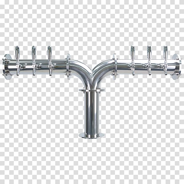 Pipe Beer tower Brewery Steel, beer transparent background PNG clipart