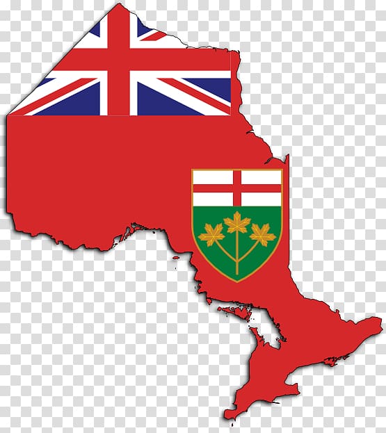 Flag of Ontario Ontario Map , map transparent background PNG clipart