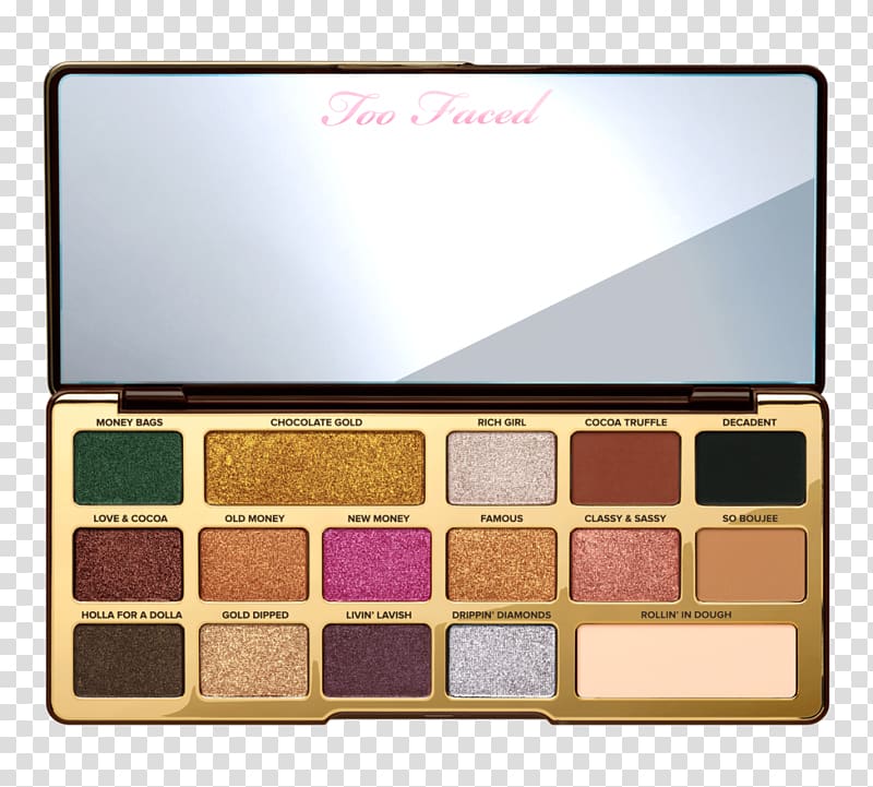 Too Faced Chocolate Gold Eye Shadow Palette Too Faced Chocolate Bar, chocolate transparent background PNG clipart