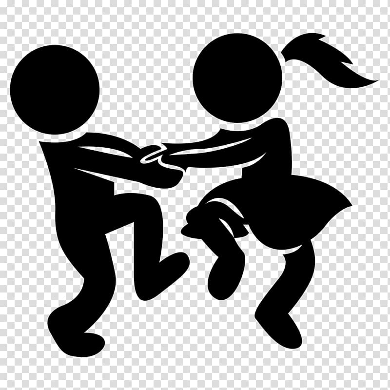 kids dance clip art black and white