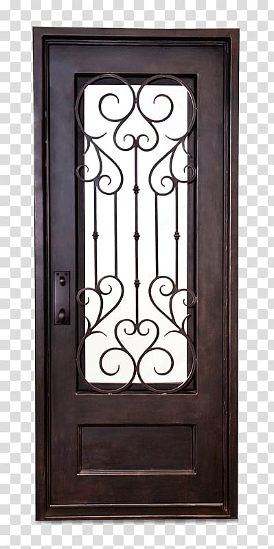 Wrought iron Window Door Steel, Ancient Door transparent background PNG clipart