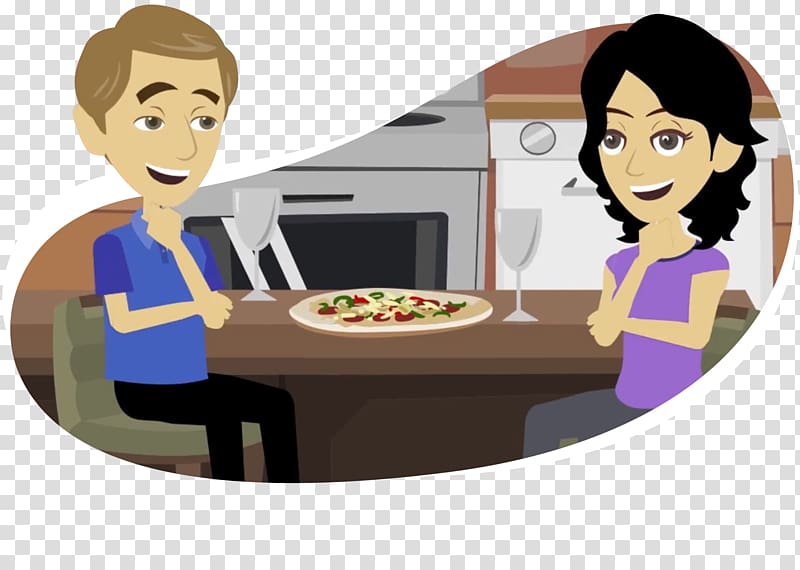 Conversation Cartoon, Two People Talking transparent background PNG clipart