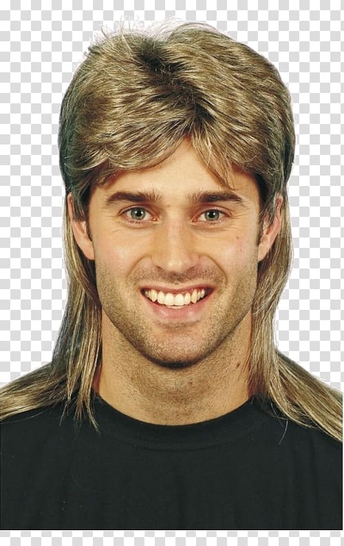 1980s Mullet Wig Blond Fashion, mullet transparent background PNG clipart