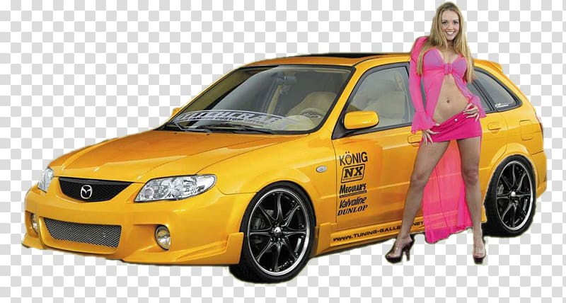 City car Bumper Mazda Motor Corporation Compact car, Battle Of DJs Design transparent background PNG clipart