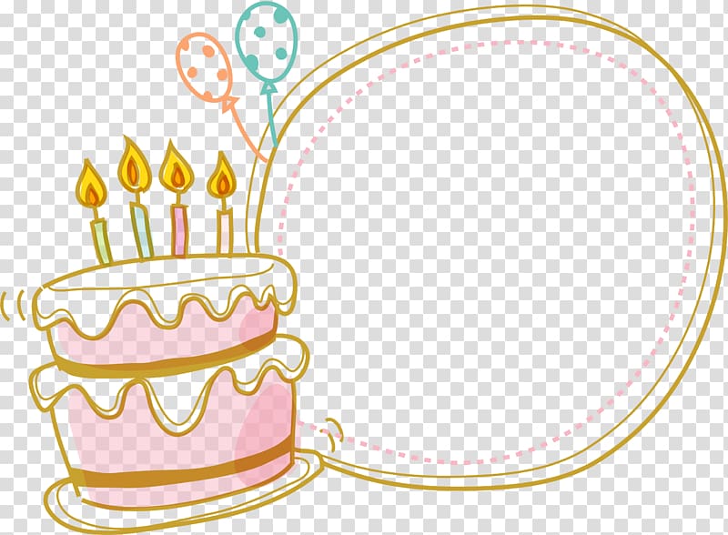 Birthday cake, Cake Border, birthday greetings art transparent background PNG clipart