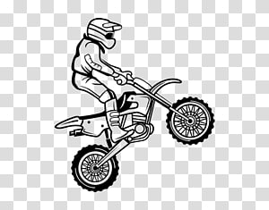 Moto Trail Illustration Black and White 15547732 Vector Art at