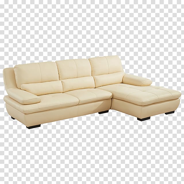 Chaise longue Couch Sofa bed, White sofa at home transparent background PNG clipart