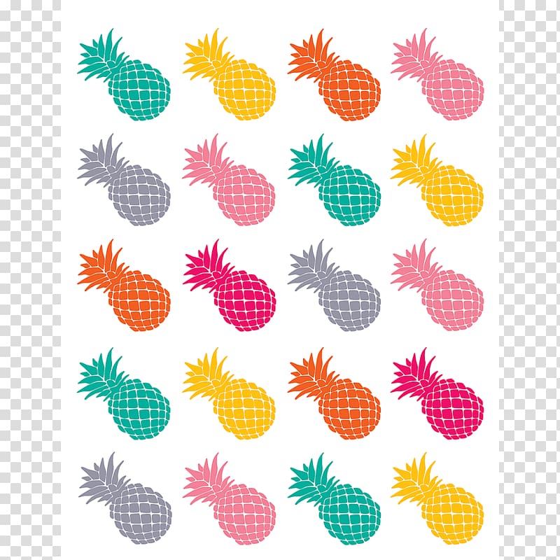 Sticker ABC Center School Supplies Paper Punch Education, pineapple border transparent background PNG clipart