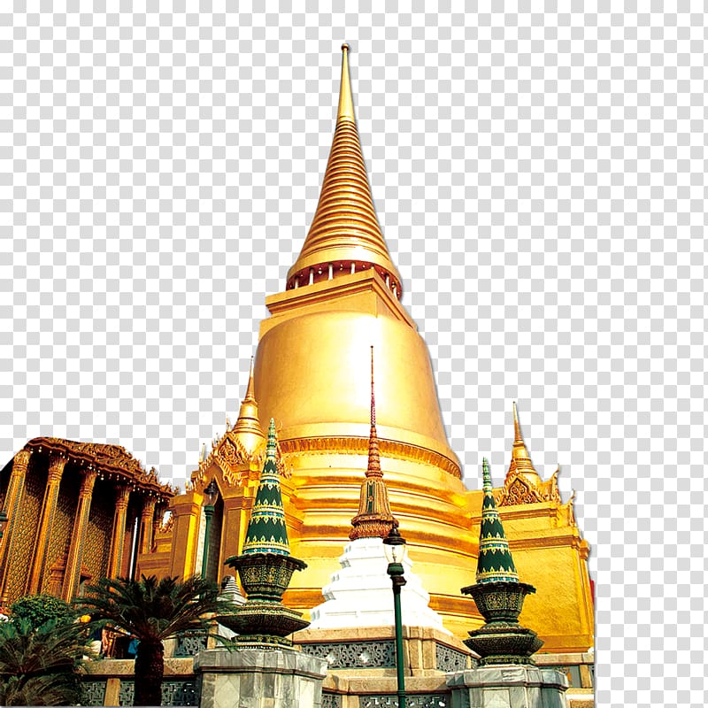 gold temple, Thailand Poster Travel, Thailand travel transparent background PNG clipart