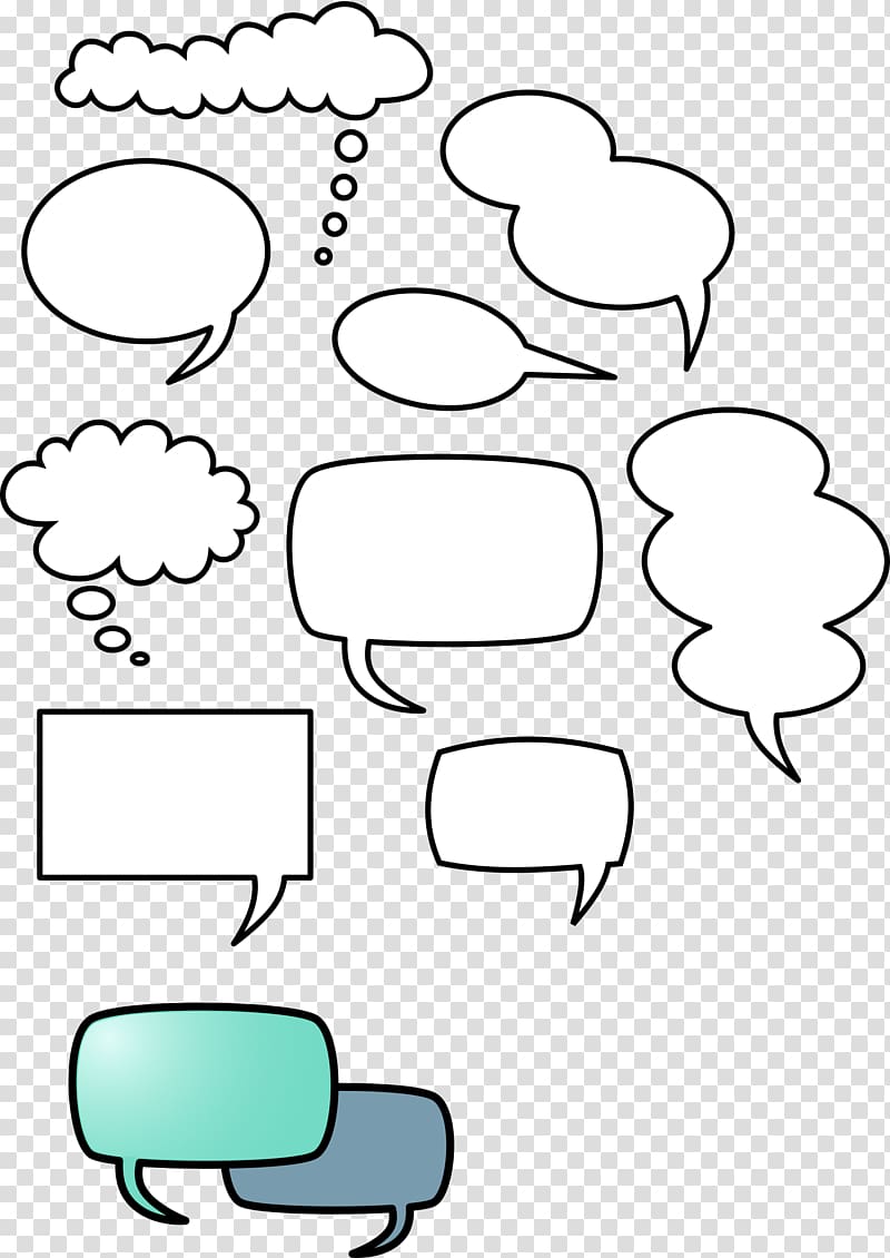 Speech balloon Bubble, comic transparent background PNG clipart