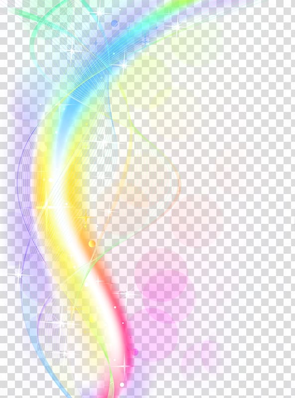 Light Rainbow Euclidean , Beautiful rainbow, multicolored illustration transparent background PNG clipart