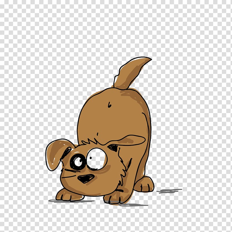 Dog Cartoon Illustration, Funny puppy transparent background PNG clipart