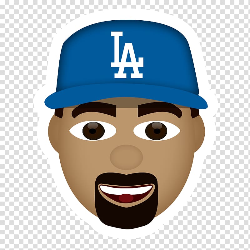 Los Angeles Dodgers Emoji Baseball player MLB, Emoji transparent background PNG clipart