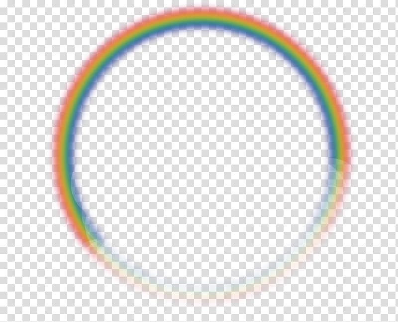 round rainbow illustration, Number Circle Area Pattern, rainbow transparent background PNG clipart