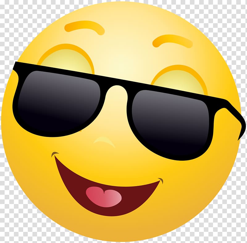 Emoji Emoticon Smiley Sunglasses , faces transparent background PNG clipart