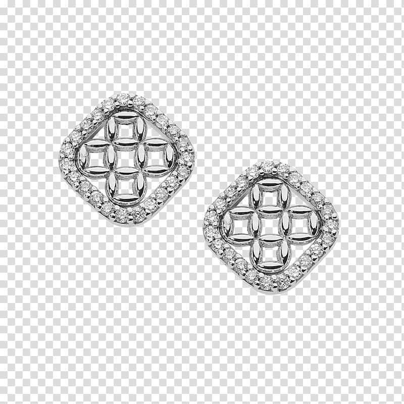 Earring Cagnina Gioielli Silver Jewellery Diamond, silver transparent background PNG clipart