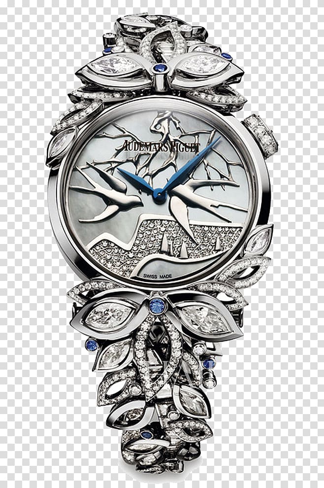 Watch Clock Audemars Piguet Sapphire Tourbillon, Luxury Watches transparent background PNG clipart