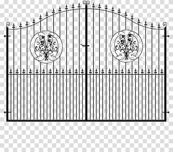 Electric gates Window Wrought iron Door, gate transparent background PNG clipart