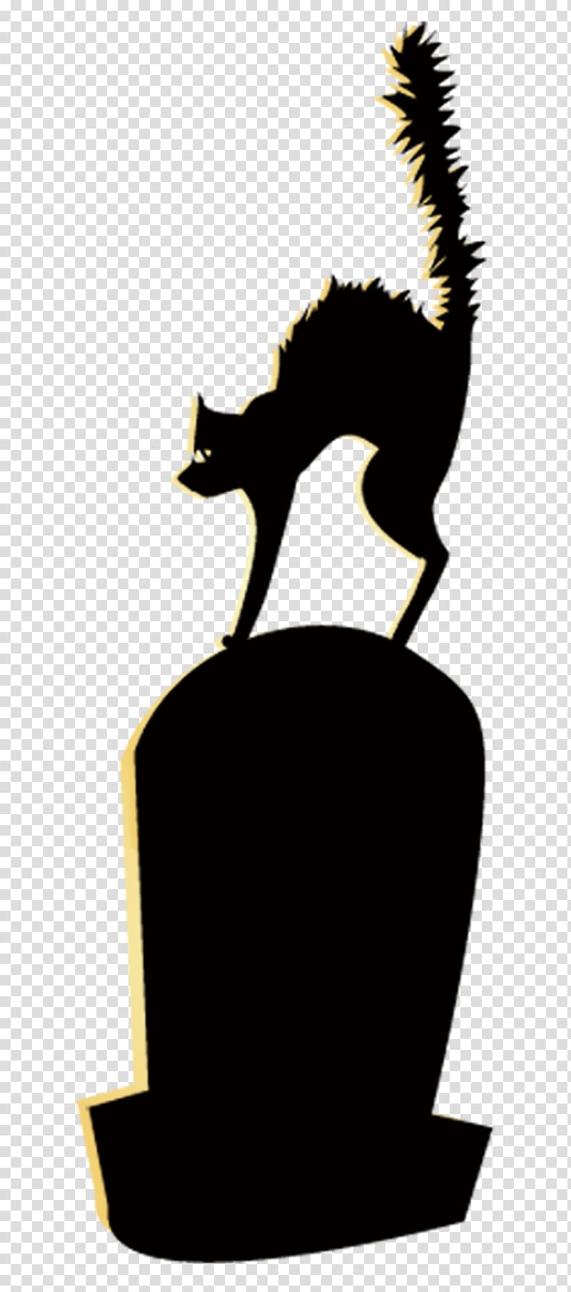 Electric shock black cat transparent background PNG clipart