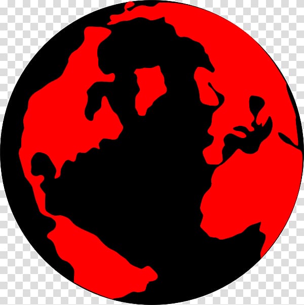 Globe World map , dark red transparent background PNG clipart