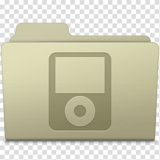 brown folder icon, portable media player electronics technology, IPod Folder Ash transparent background PNG clipart