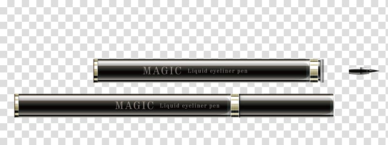 Ballpoint pen, Black eyebrow pen transparent background PNG clipart