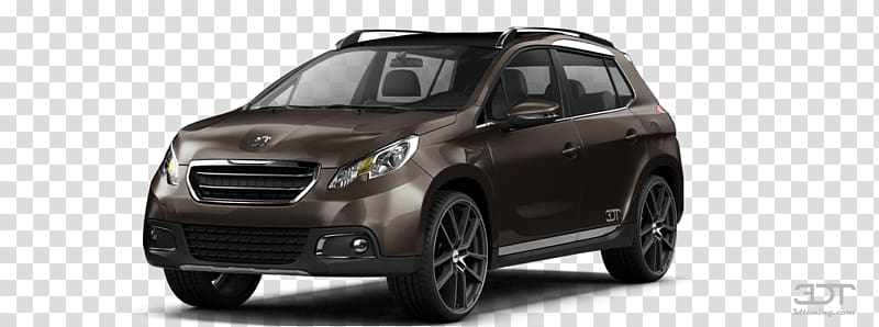 Compact car Tire Sport utility vehicle Luxury vehicle, Peugeot 2008 transparent background PNG clipart