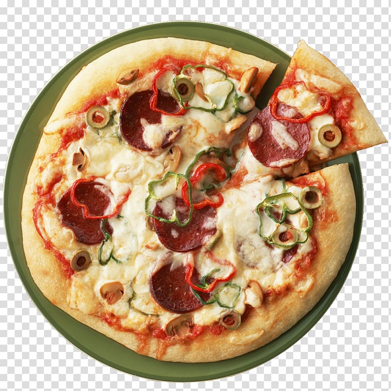 Pizza Italian cuisine Pepperoni Garlic bread Pasta, pizza transparent background PNG clipart