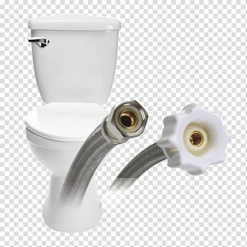Fluidmaster Toilet Connector Click Seal Braided Stainless Steel B1T Ballcock Valve, pipeline burst california transparent background PNG clipart