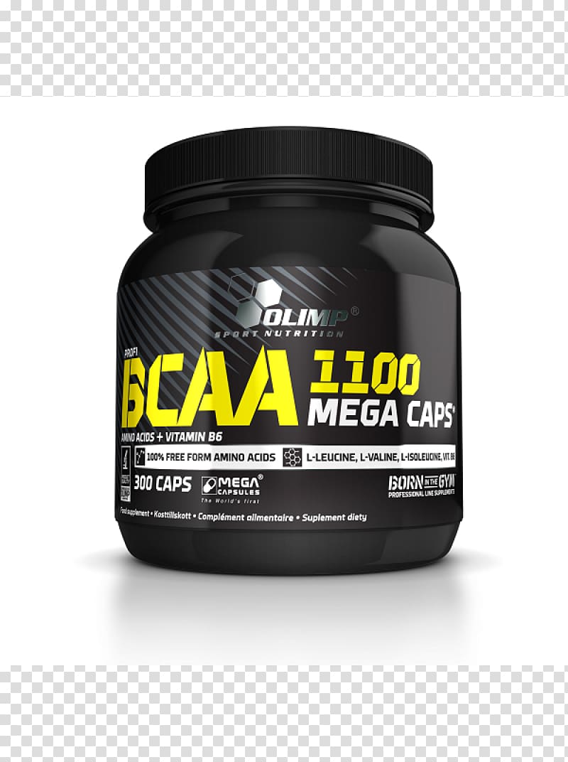 Dietary supplement Olimp BCAA 1100 Mega Caps Branched-chain amino acid Olimp BCAA Mega Caps 120 Caps, alimentação transparent background PNG clipart
