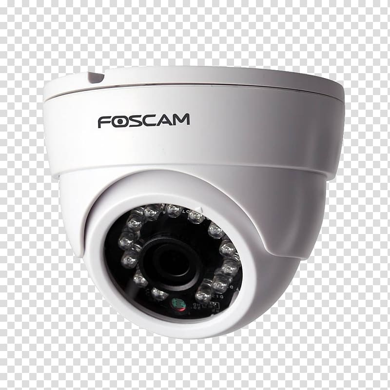IP camera Foscam FI9851P Network surveillance camera, fixed C1 network camera Netzwerk, Camera transparent background PNG clipart