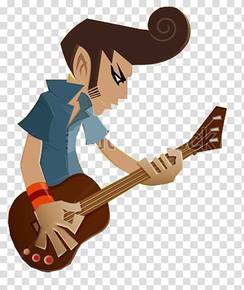 Guitar Rock music, Guitar player transparent background PNG clipart