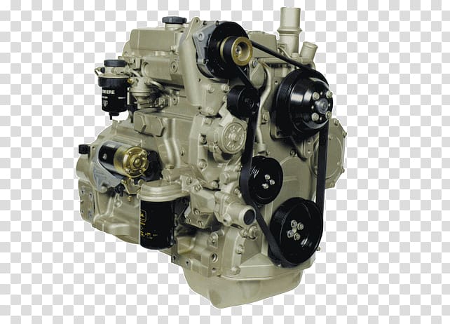 John Deere Skid-steer loader Backhoe loader Engine Agriculture, Straight-twin Engine transparent background PNG clipart