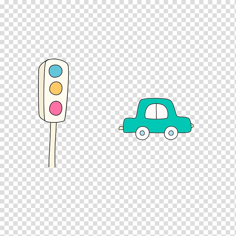 Car Traffic light Driving, The car waiting for the traffic light transparent background PNG clipart