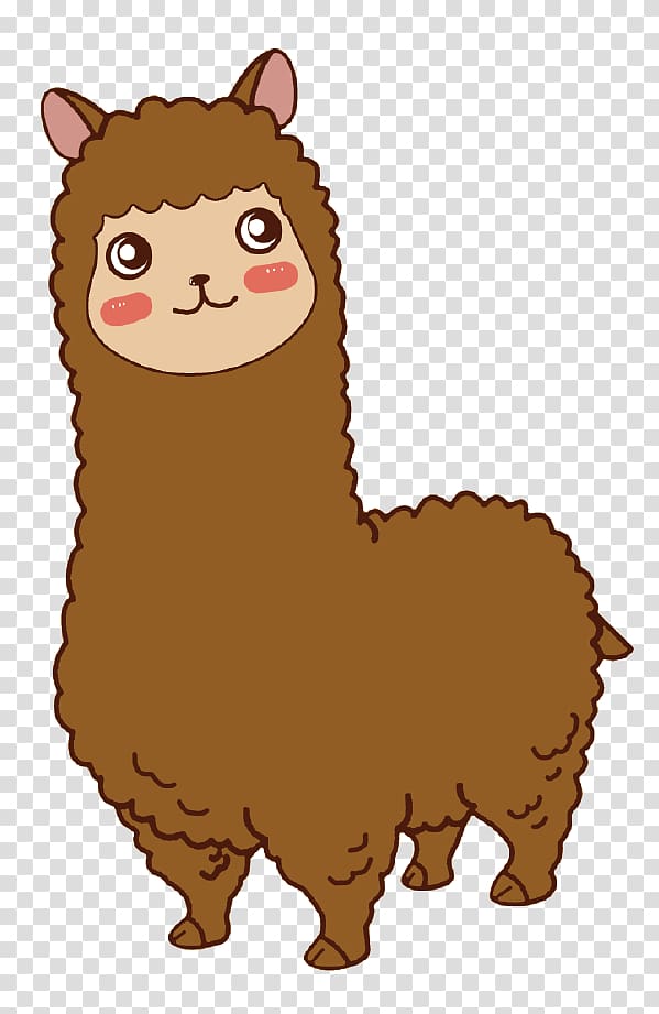 alpaca transparent background PNG clipart