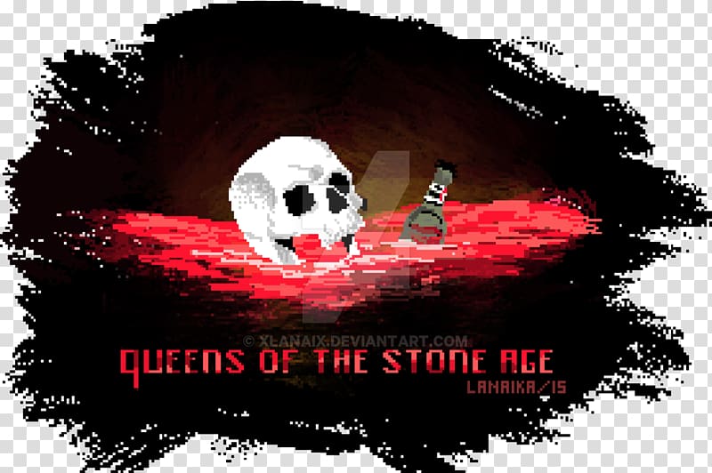 Queens of the Stone Age Villains World Tour Pixel art, stone age transparent background PNG clipart
