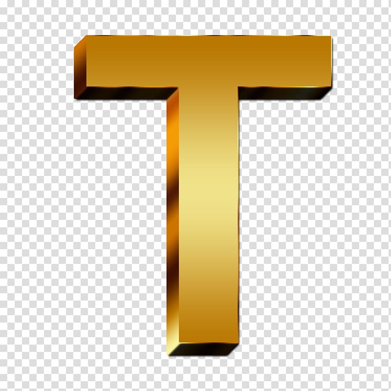 gold t art, Letter Alphabet Desktop , Gold letters transparent background PNG clipart