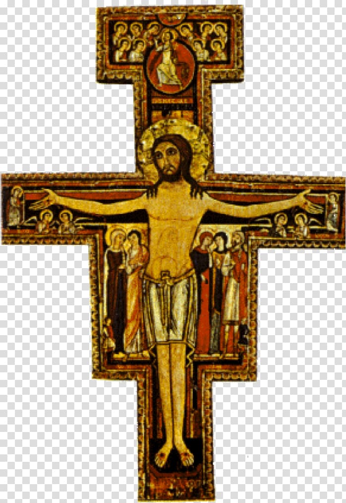 San Damiano, Assisi San Damiano cross Crucifix Franciscan, triumphal transparent background PNG clipart