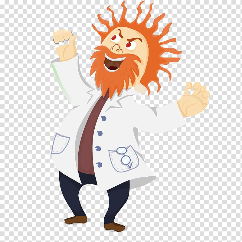 Mad scientist Laboratory , Scientist transparent background PNG clipart